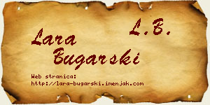 Lara Bugarski vizit kartica